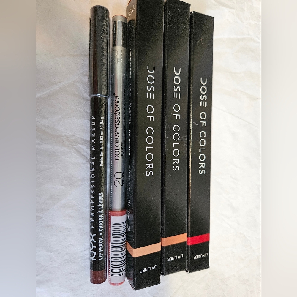 Lip liners: Dose of Colors x3, Nyx, Maybelline